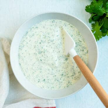 Cilantro lime sauce