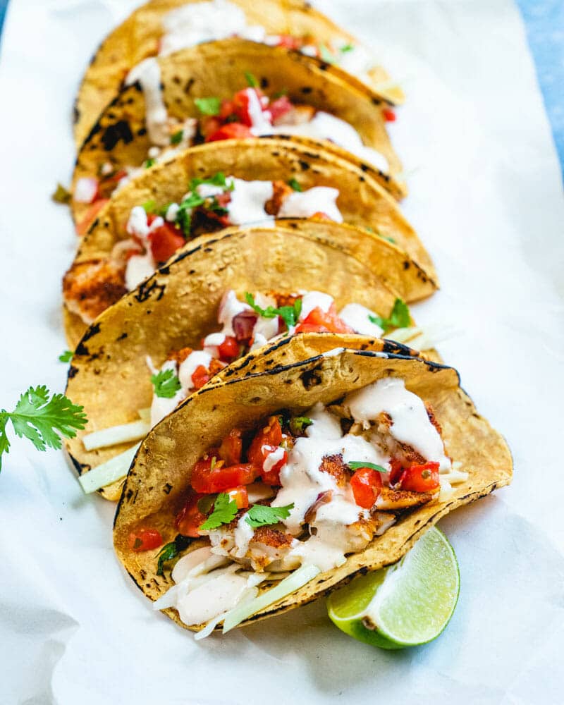 Easy Grilled Fish Tacos - A Couple Cooks
