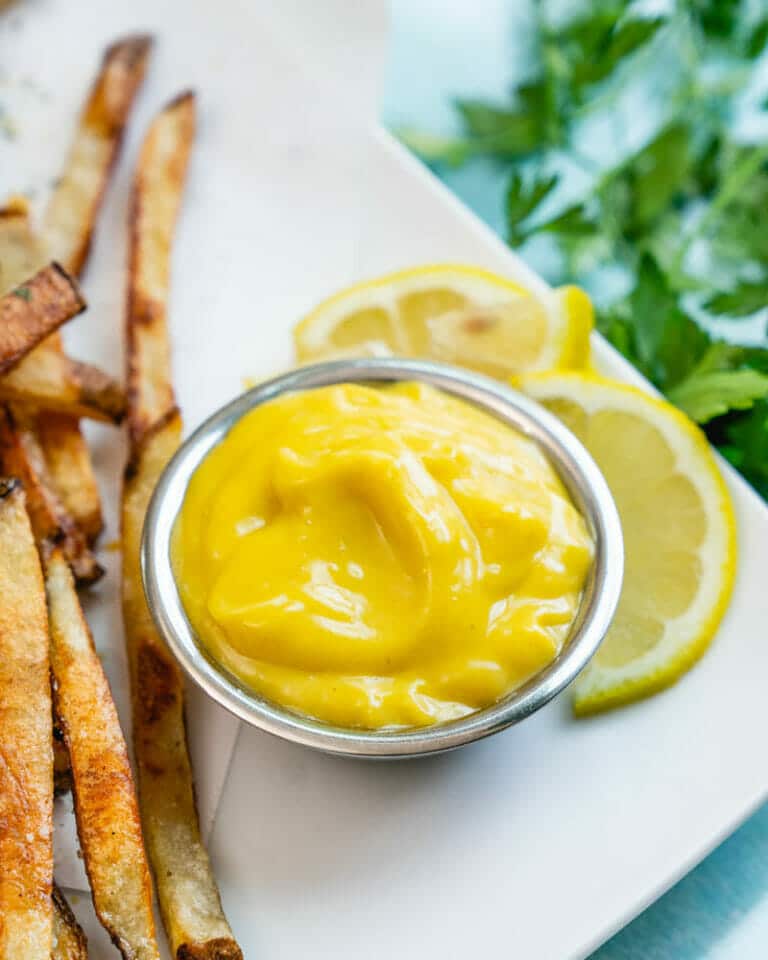 Lemon aioli a couple cooks