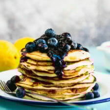 Easy Lemon Blueberry Pancakes-image