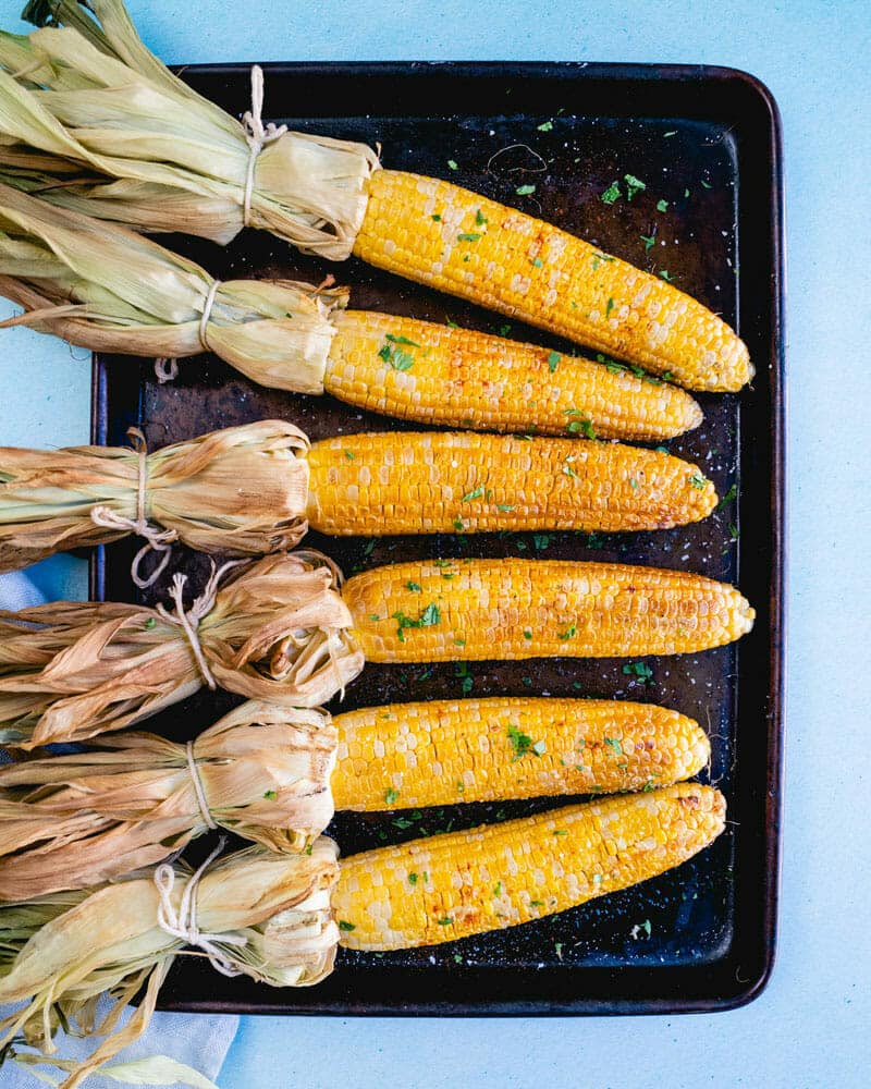 Smoked corn on the cob