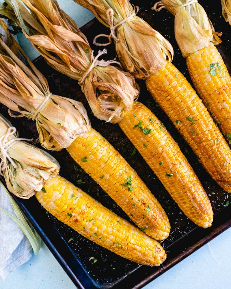 Smoked corn on the cob