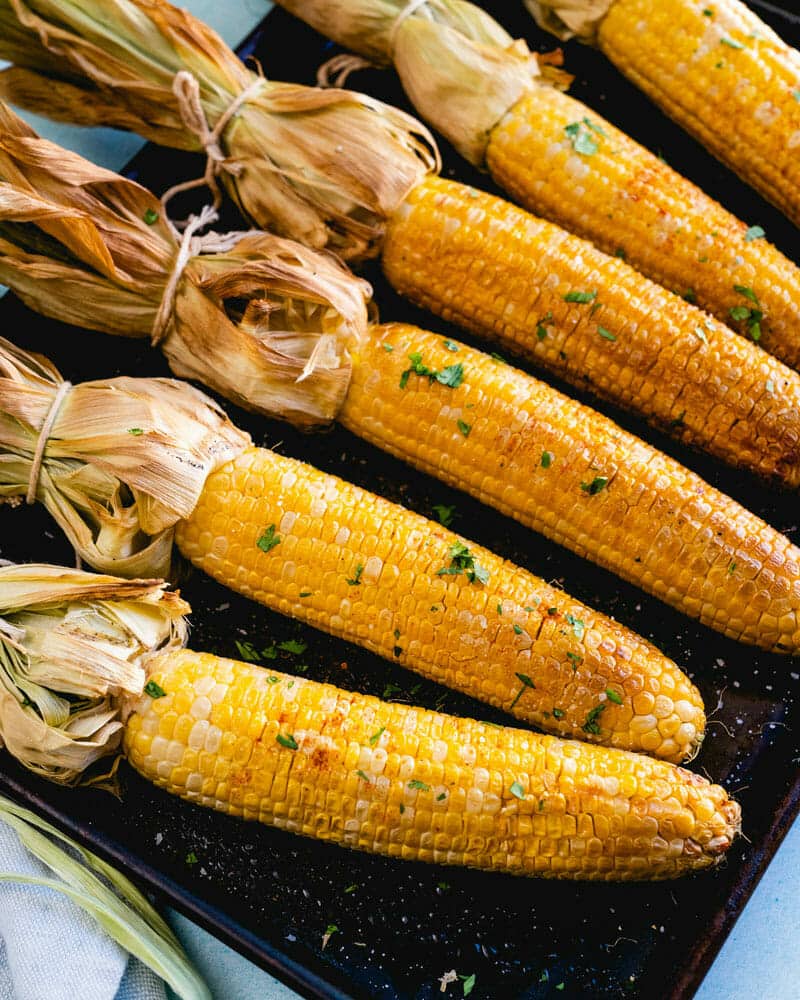 Smoked corn on the cob