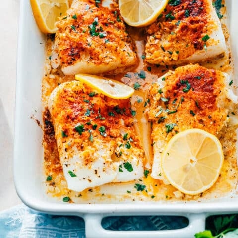 Baked Cod with Lemon – A Couple Cooks