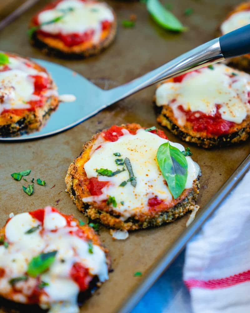 Baked eggplant Parmesan