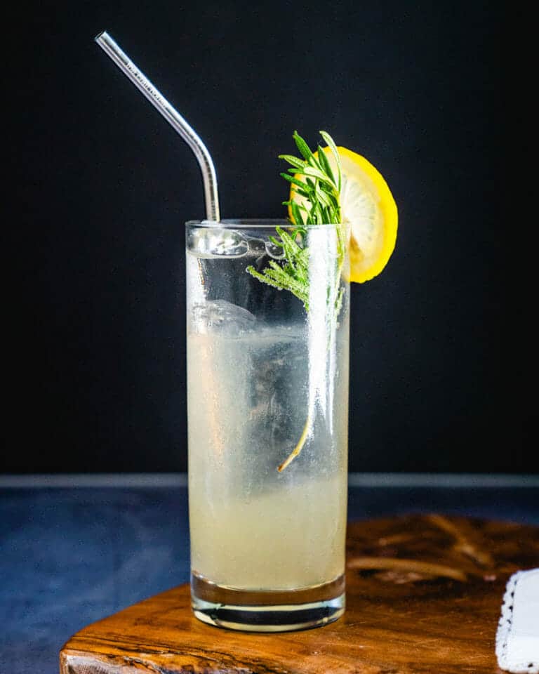 Rosemary Fizz Cocktail A Couple Cooks