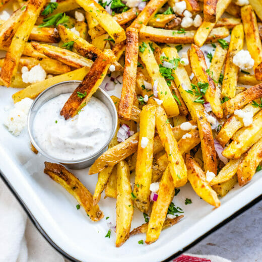 Greek Fries A Couple Cooks