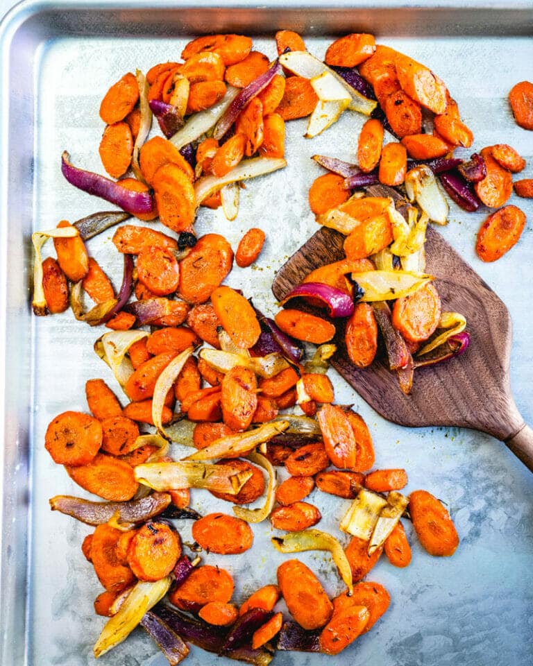 Roasted Carrots and Onions (Best Flavor!) A Couple Cooks