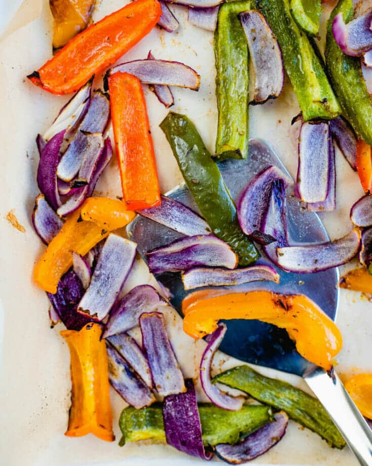 Roasted Peppers and Onions (Easy!) A Couple Cooks