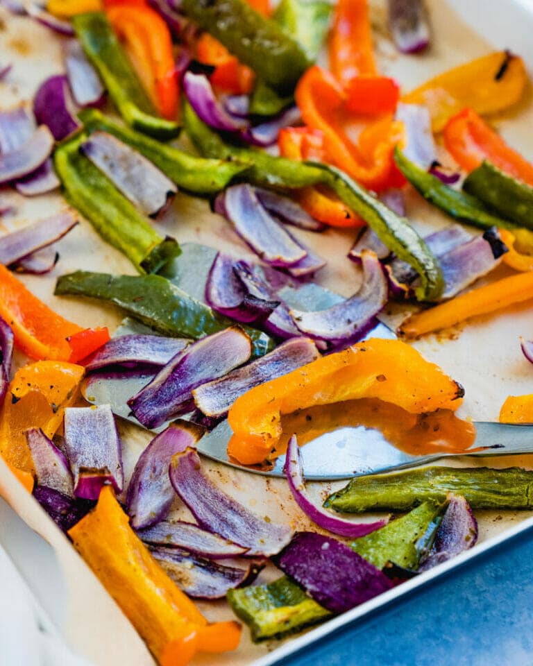 Roasted Peppers and Onions (Easy!) A Couple Cooks