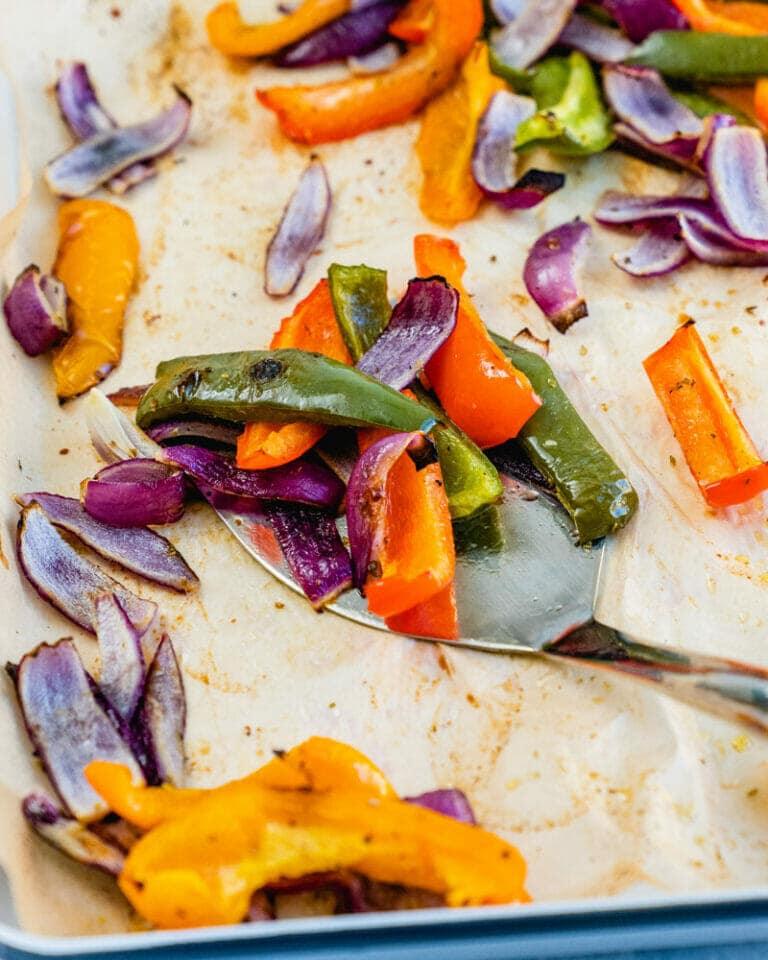 Roasted Peppers and Onions (Easy!) A Couple Cooks