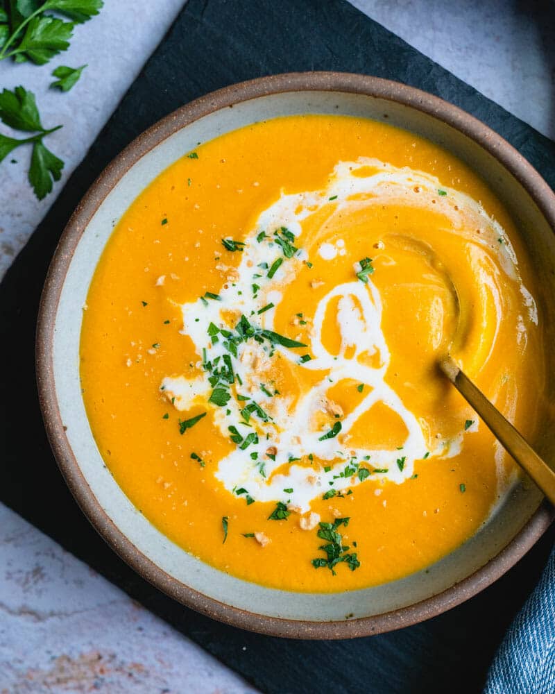 Vegan butternut squash soup