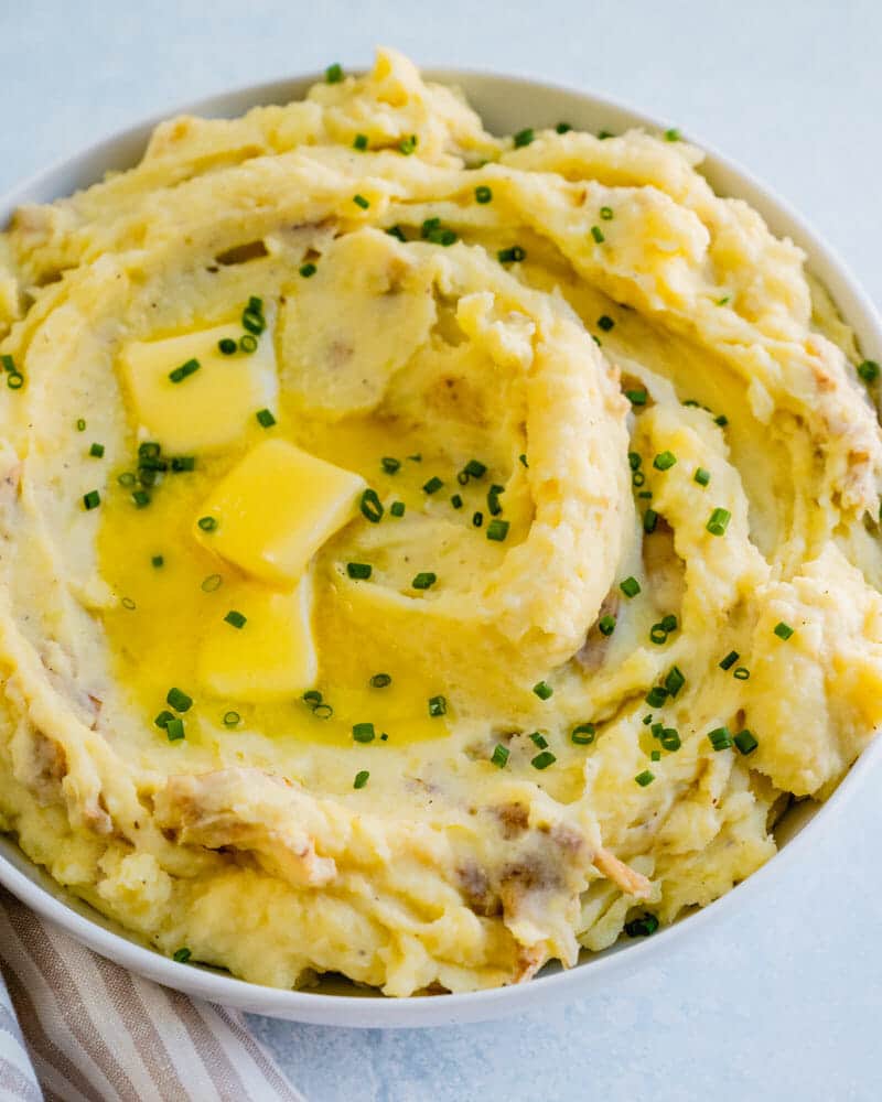 Roasted garlic mashed potatoes