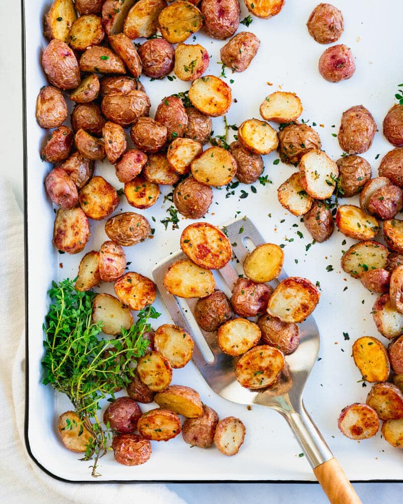 Roasted Mini Potatoes – A Couple Cooks