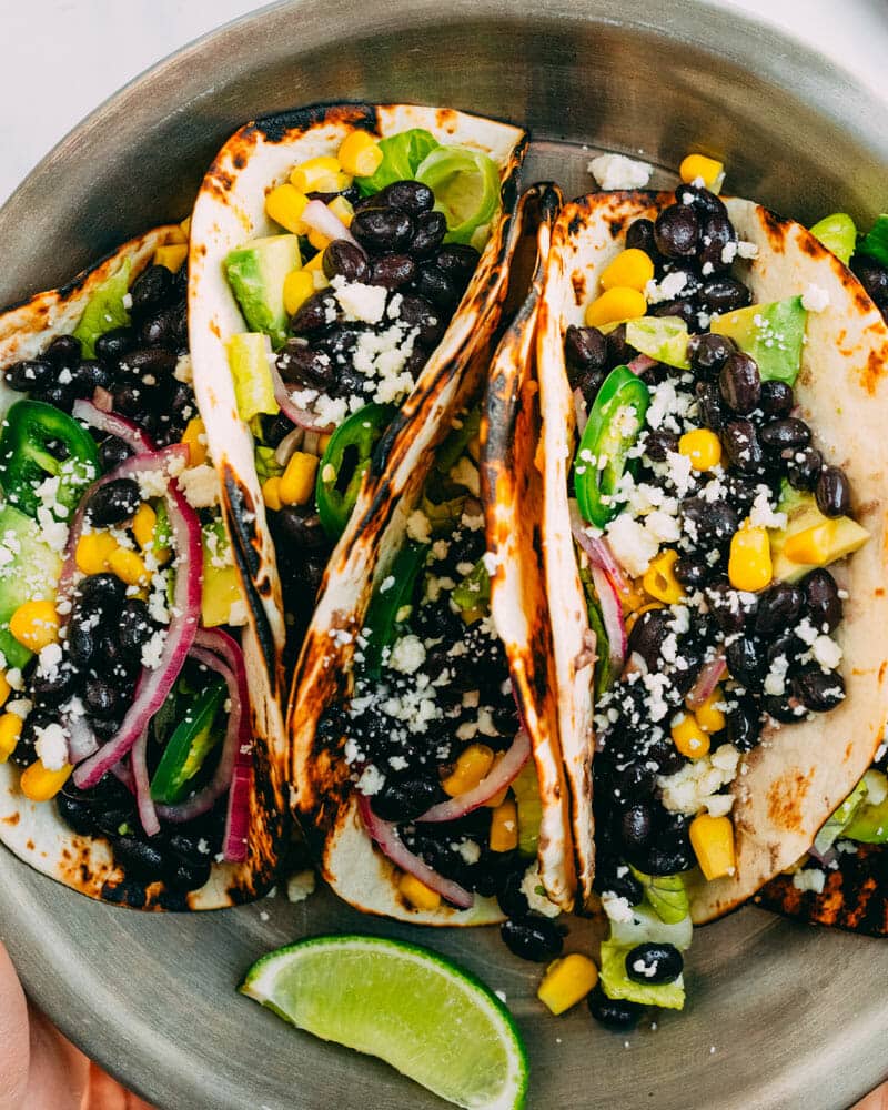 Black bean tacos