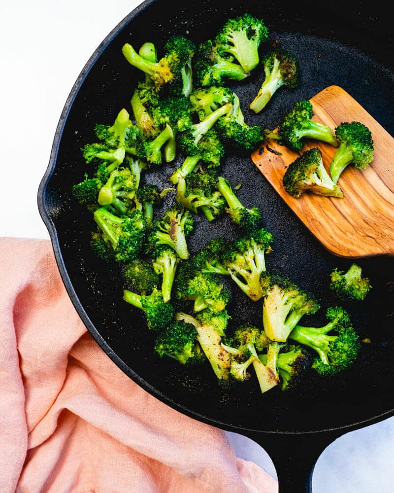 Fried broccoli