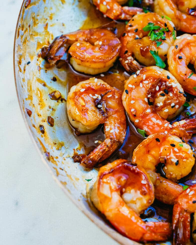Honey Garlic Shrimp (10 Minutes!) A Couple Cooks