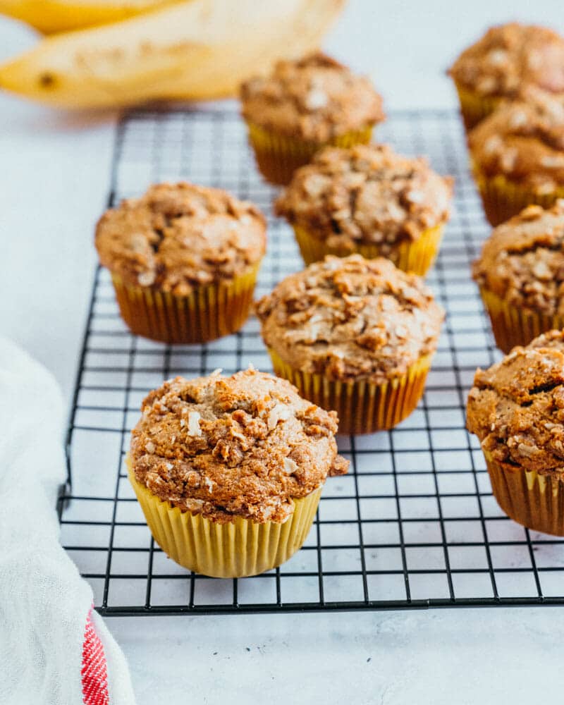 Banana oatmeal muffins