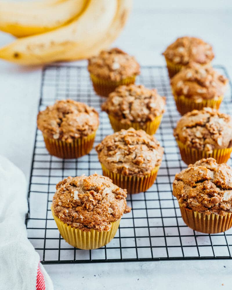 Banana oatmeal muffins