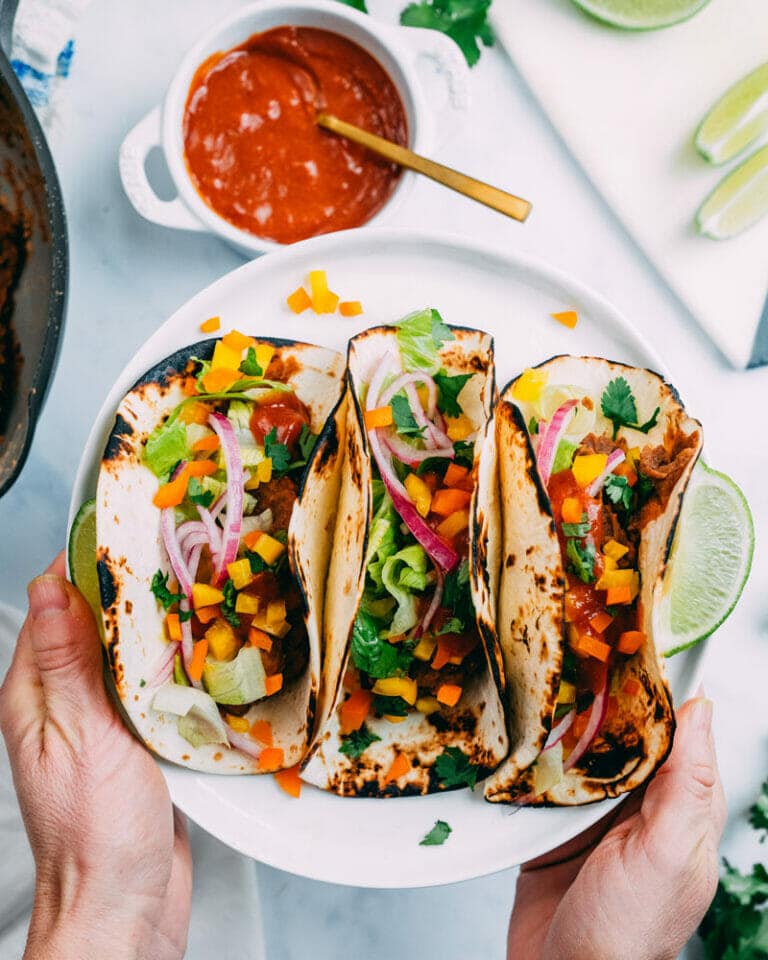 Quick Refried Bean Tacos (15 Minutes!) A Couple Cooks