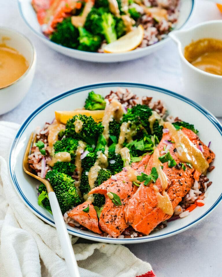 Simple Salmon Bowl (Easy Dinner!) A Couple Cooks