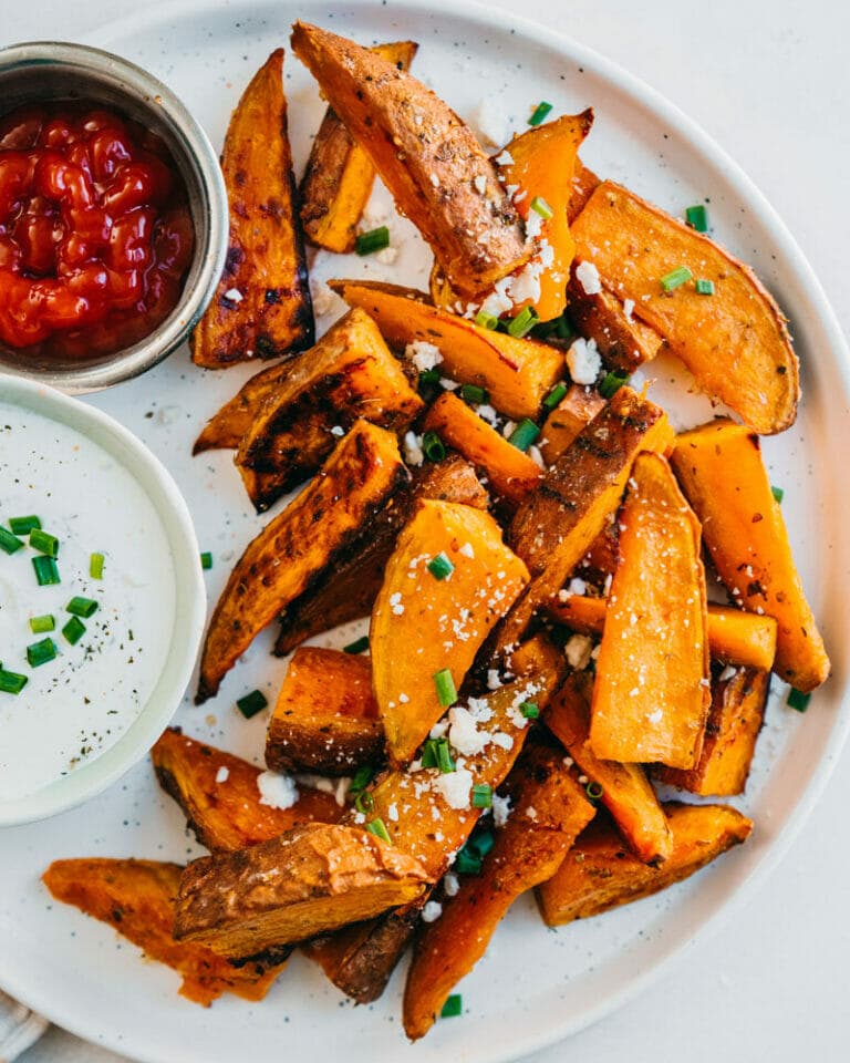 Sweet Potato Wedges (Perfectly Roasted!) A Couple Cooks