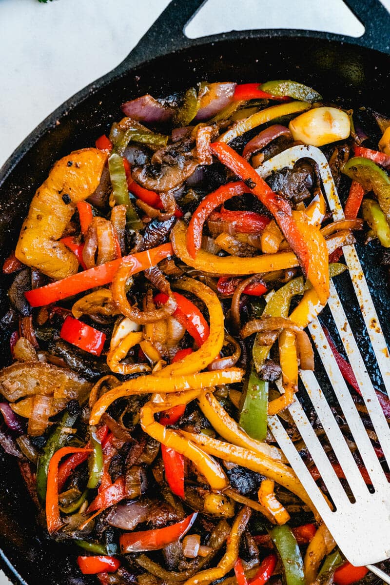 Vegetarian fajitas