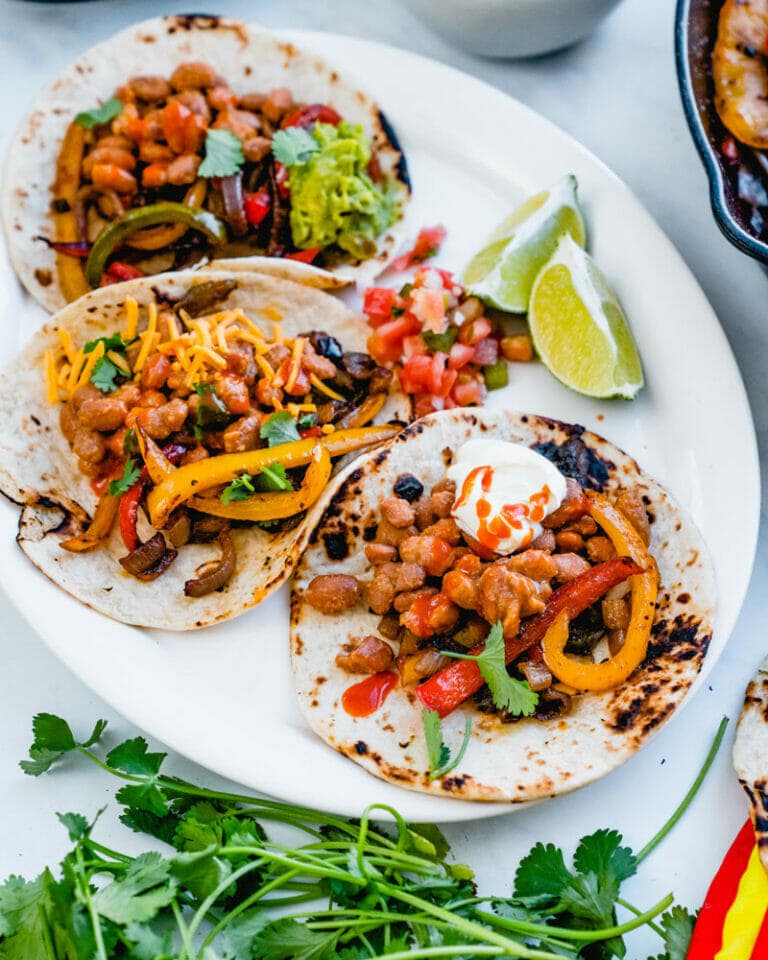 Easy Vegetarian Fajitas A Couple Cooks