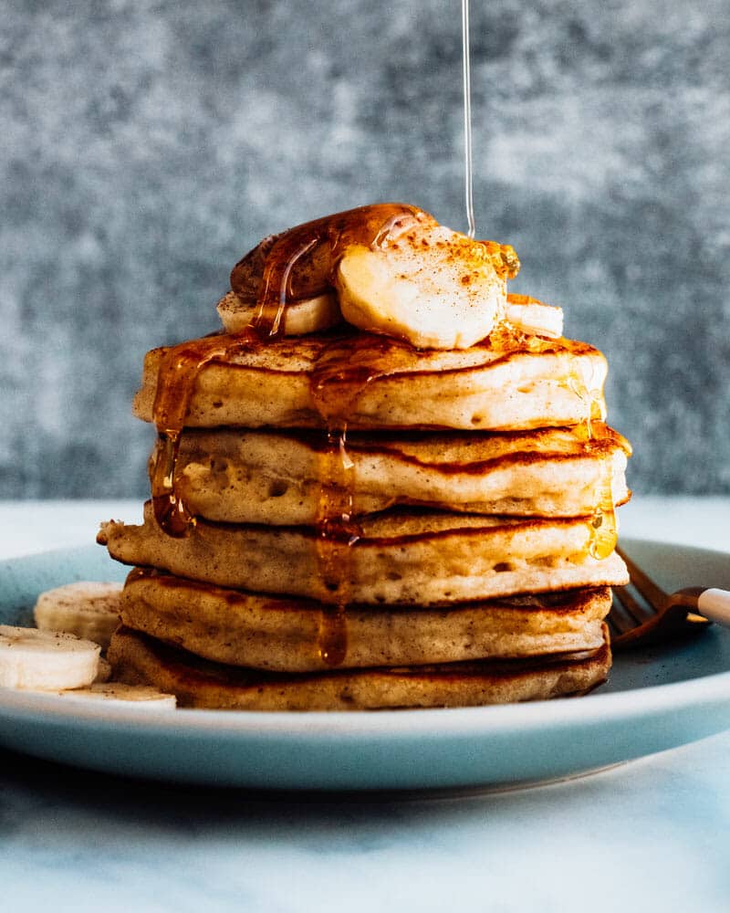 Banana oatmeal pancakes