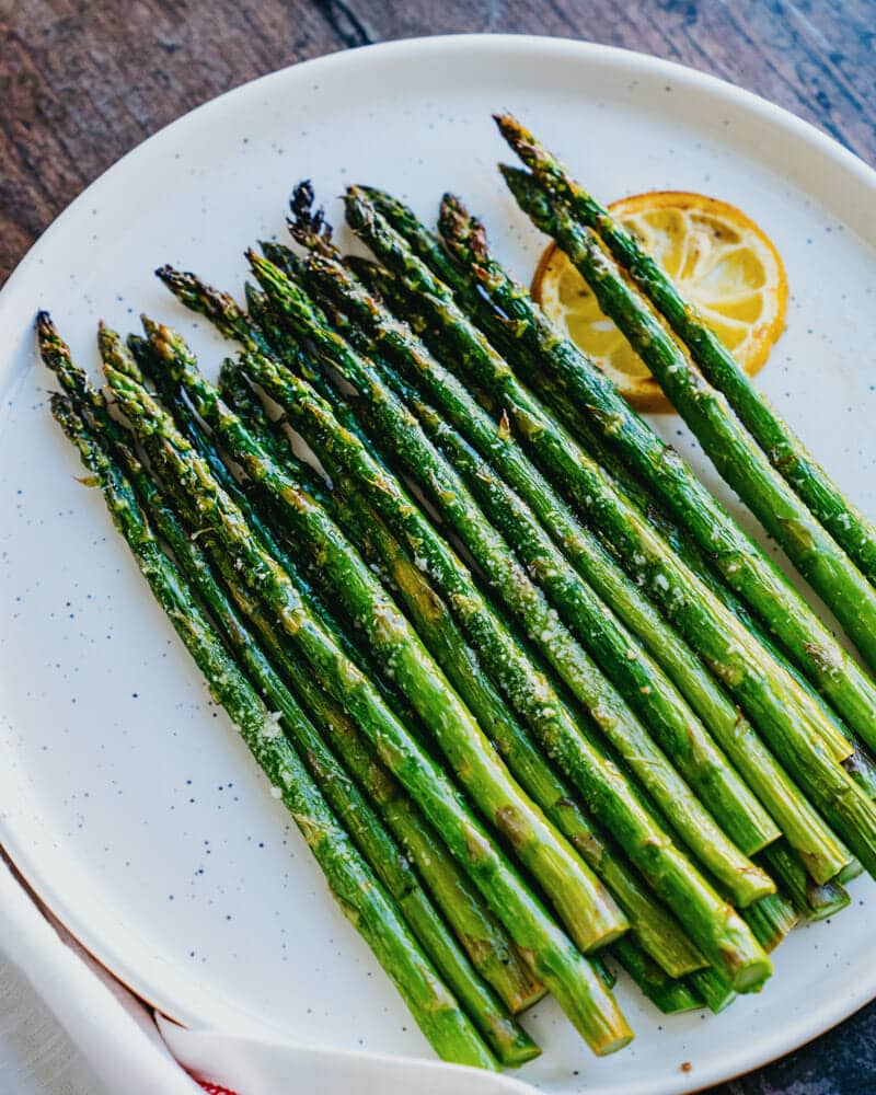 Broiled asparagus