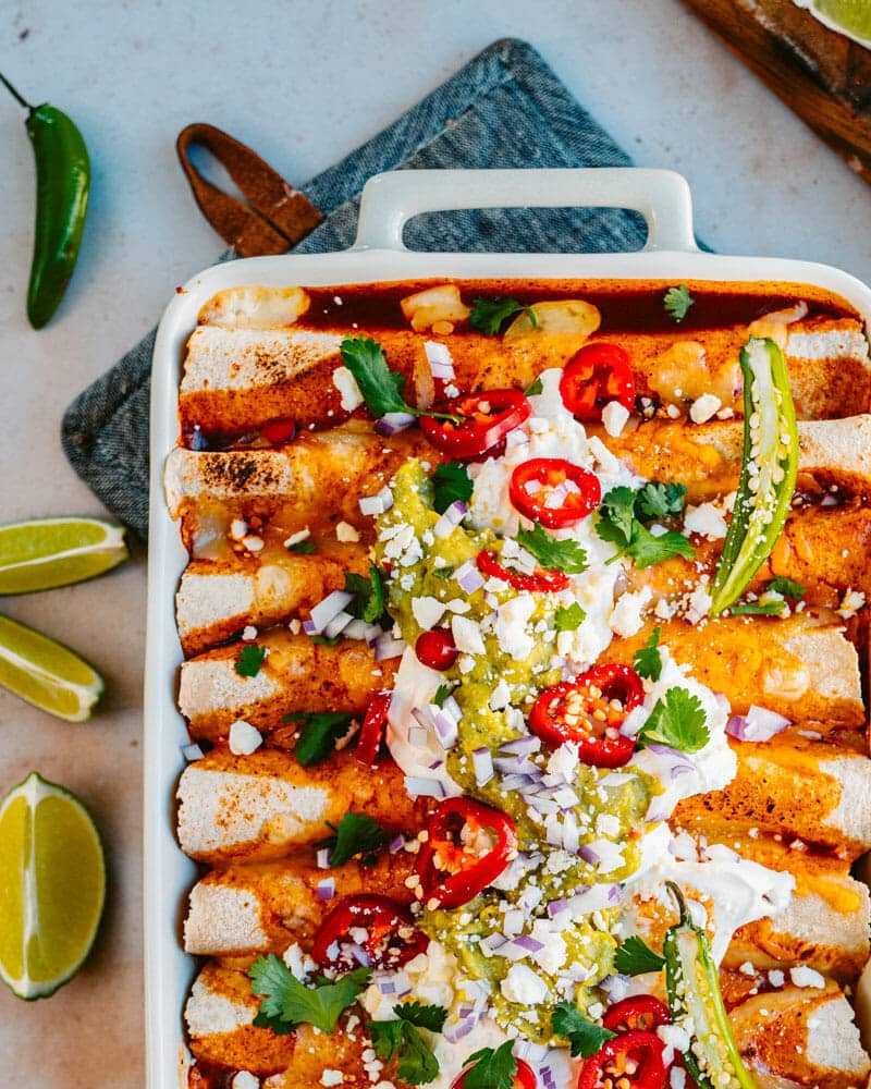 Vegetarian enchiladas