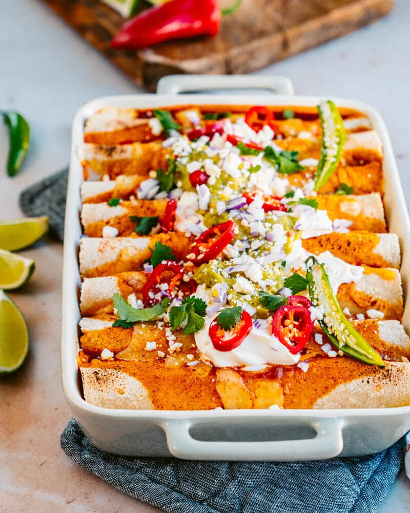 Vegetarian enchiladas