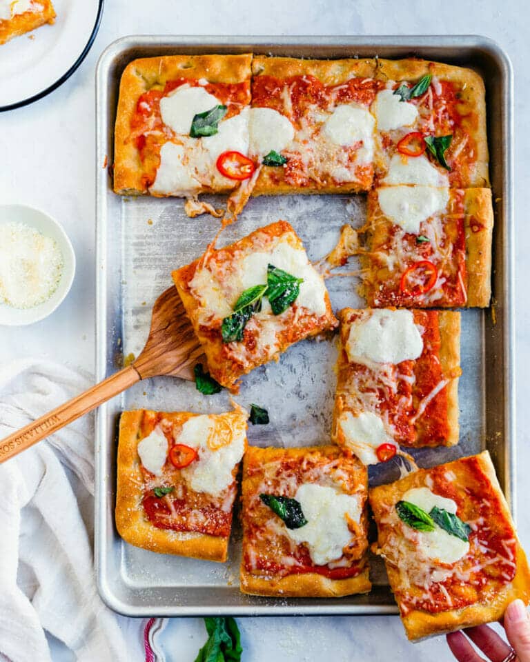 The Best Focaccia Pizza (Fast!) A Couple Cooks