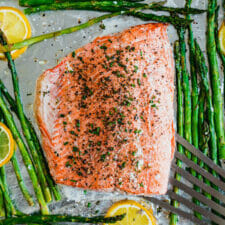 Salmon and Asparagus (Sheet Pan Meal!)-image