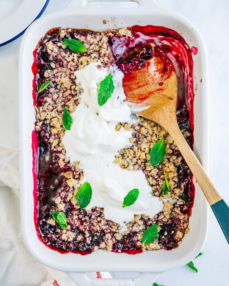 Berry crumble