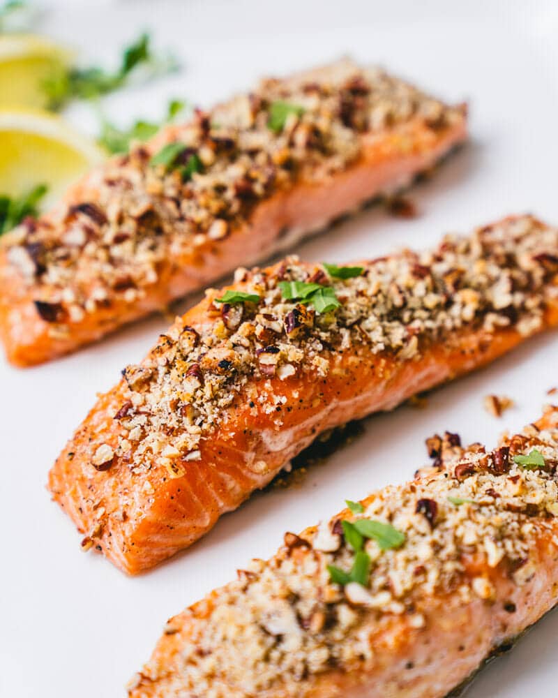 Pecan crusted salmon