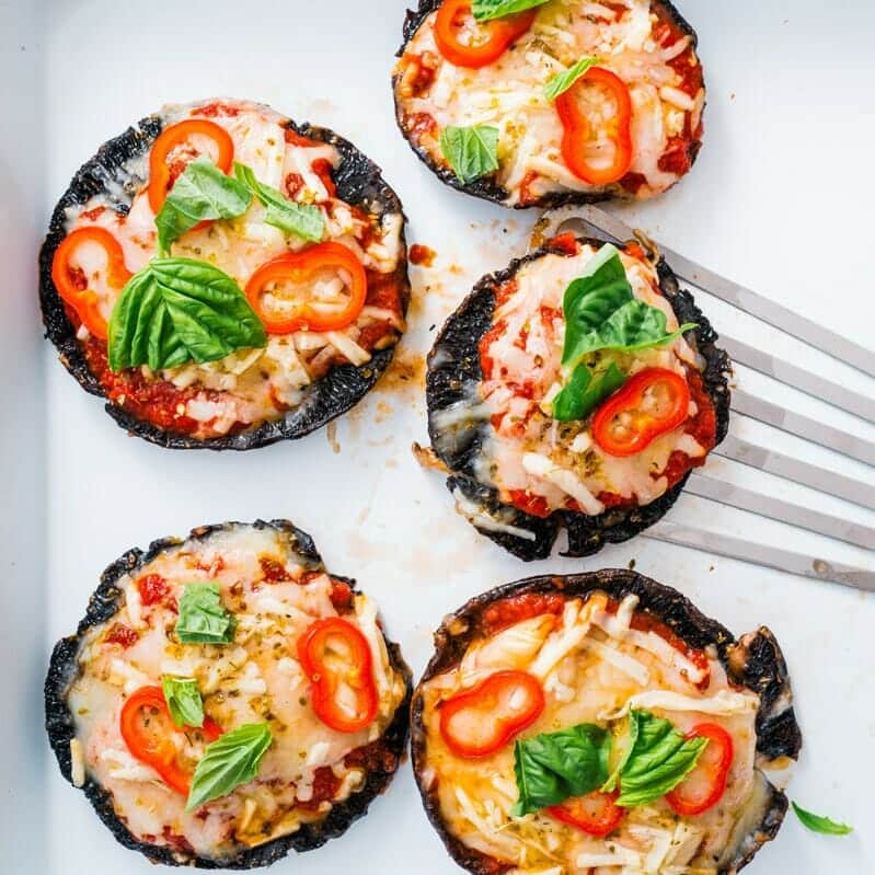 Portobello Mushroom Pizzas