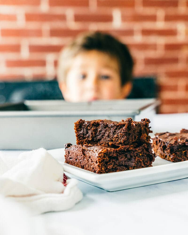 Vegan sweet potato brownies