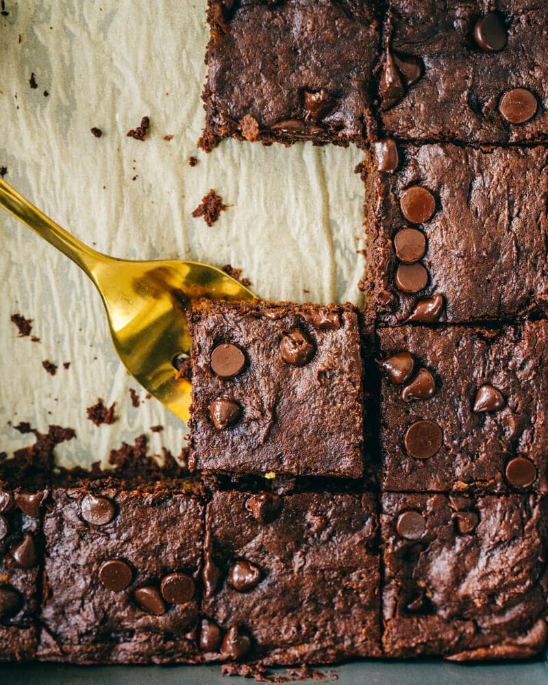 Vegan sweet potato brownies