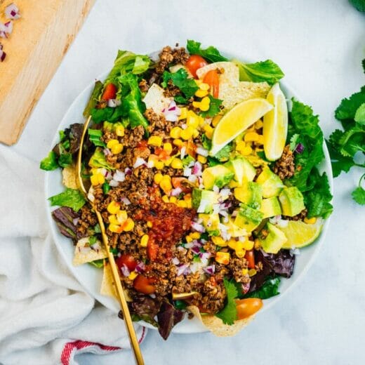 Easy Vegan Taco Salad A Couple Cooks