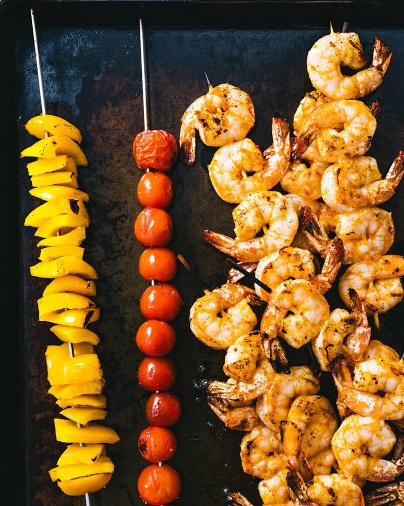 Shrimp skewers