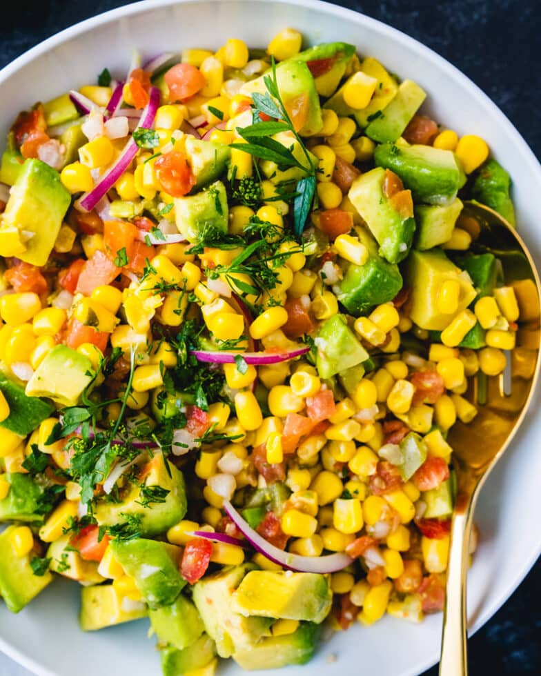 Easy Avocado Corn Salad