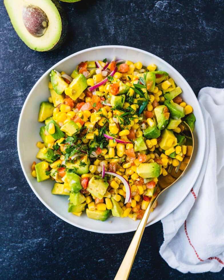 Easy Avocado Corn Salad
