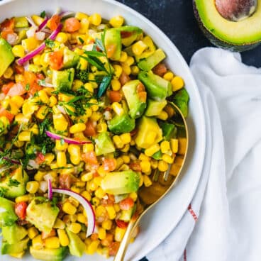 Avocado corn salad