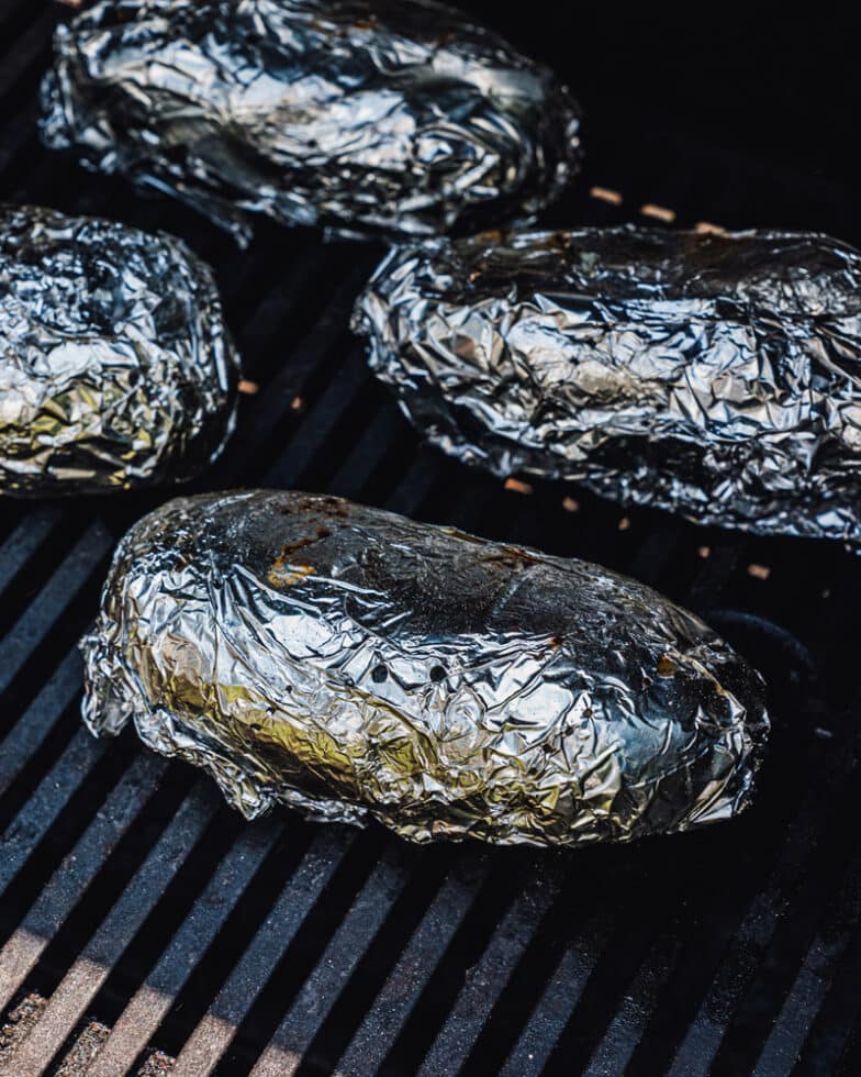 Baked Potato on the Grill A Couple Cooks