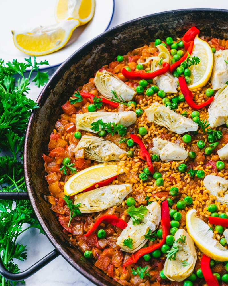 Vegan paella