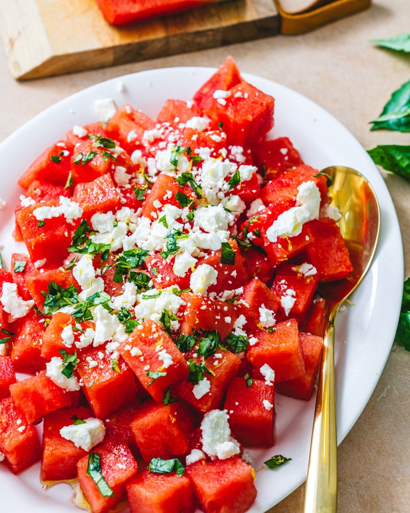 Watermelon feta salad