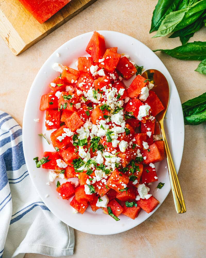 Watermelon feta salad