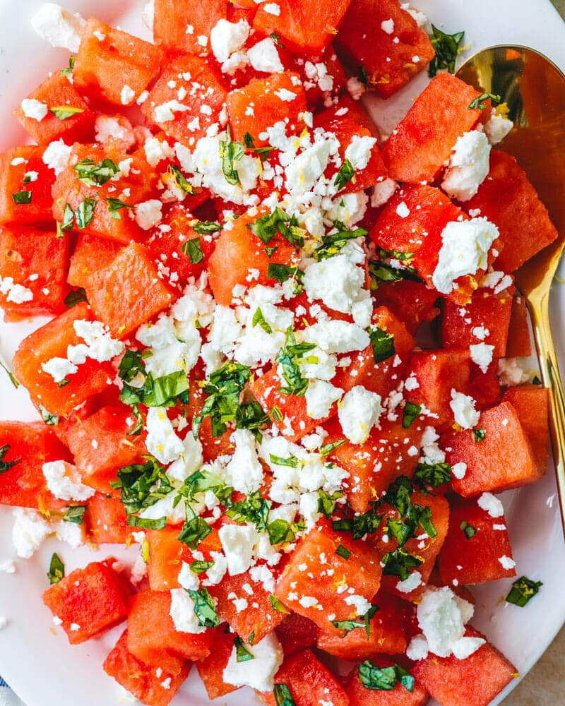 Watermelon feta salad