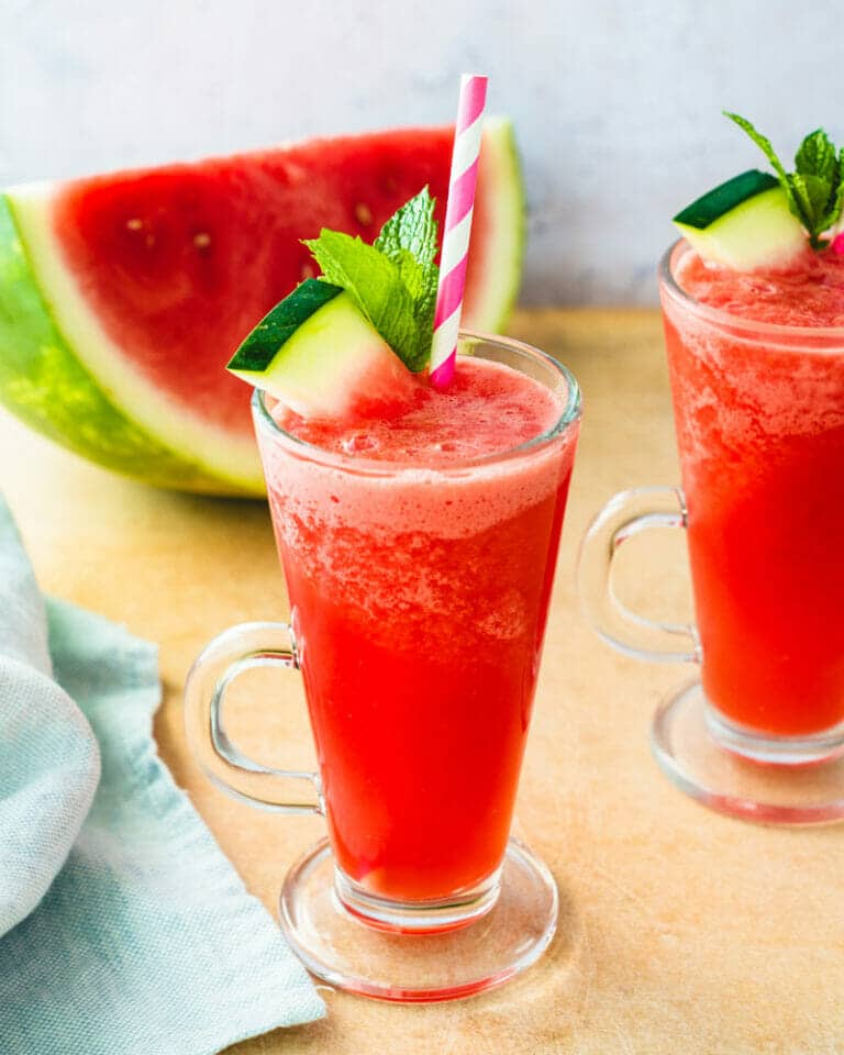 Watermelon Slushie (3 Ingredients!) A Couple Cooks